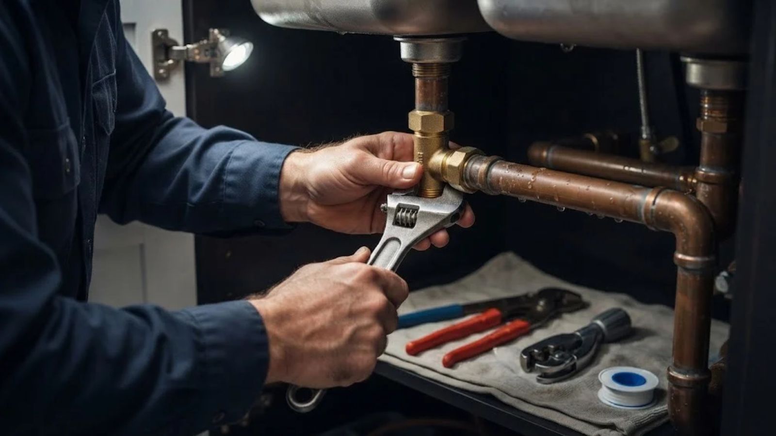 Spring Express Plumbing team at work
