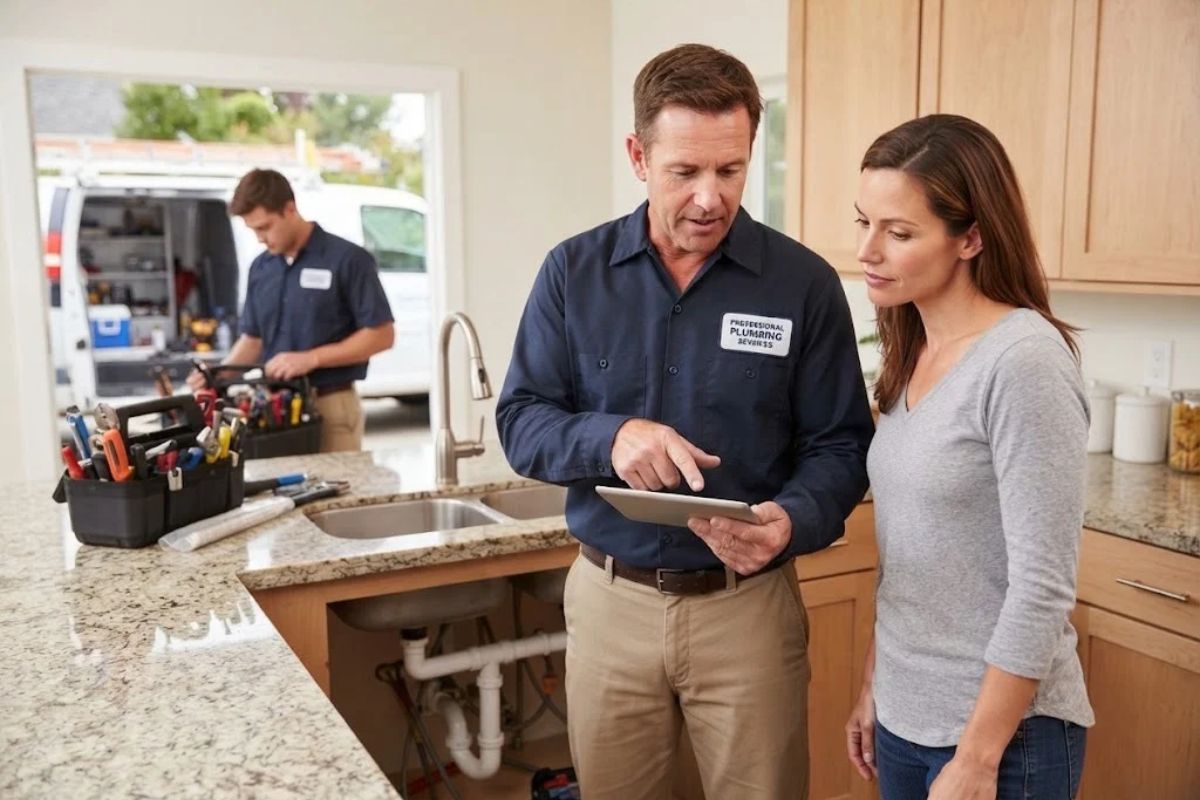 Spring Express Plumbing team at work